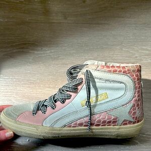 Pink and White Golden Goose